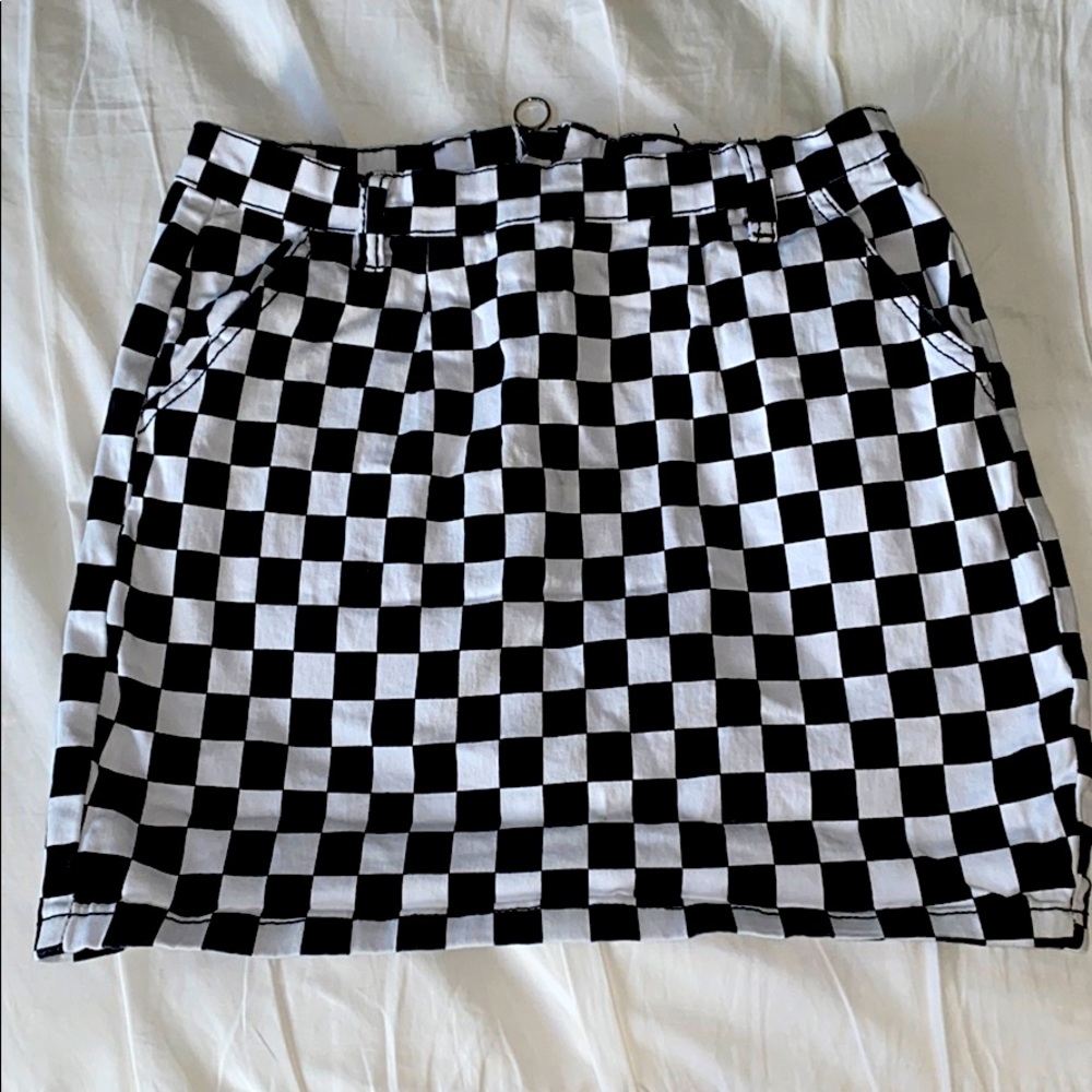 Checkered Mini Skirt